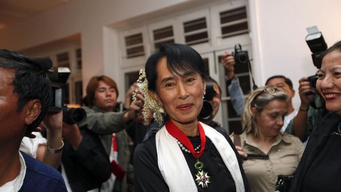 Vůdkyně barmské opozice Do Aun Schan Su Ťij