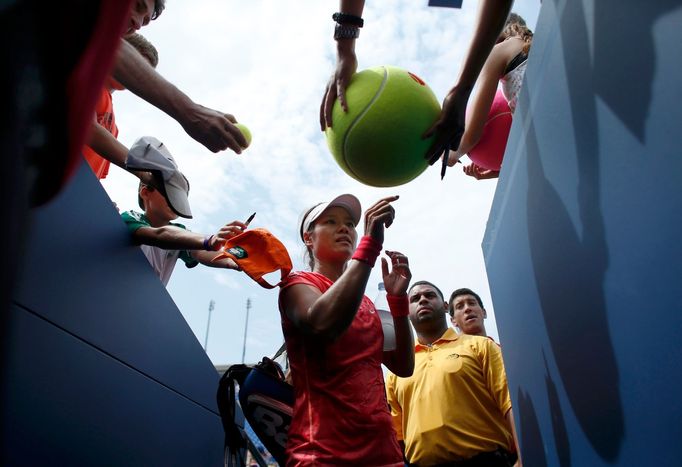 Li Na na tenisovém US Open 2013