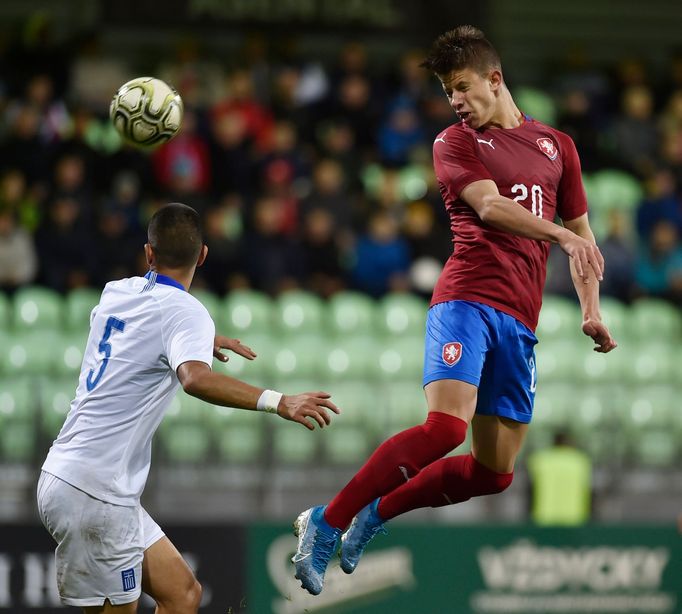 fotbal, kvalifikace ME do 21 let, Česko 21 - Řecko 21, Adam Hložek