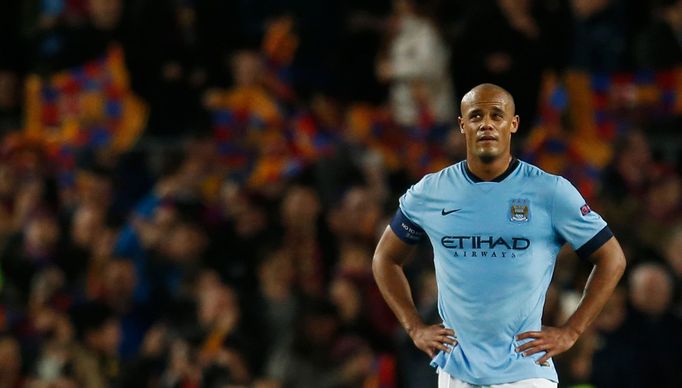 Vincent Kompany v osmifinále Ligy mistrů 2014/15