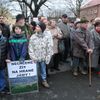 Demonstrace občanů Horního Jiřetína