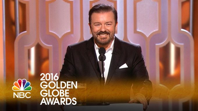 Podívejte se na úvodní řeč Rickyho Gervaise na letošním předávání Zlatých glóbů