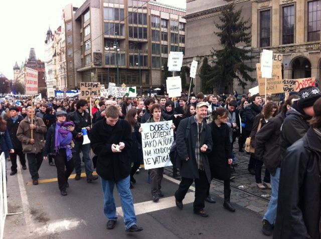 Týden neklidu - demonstrace v Praze
