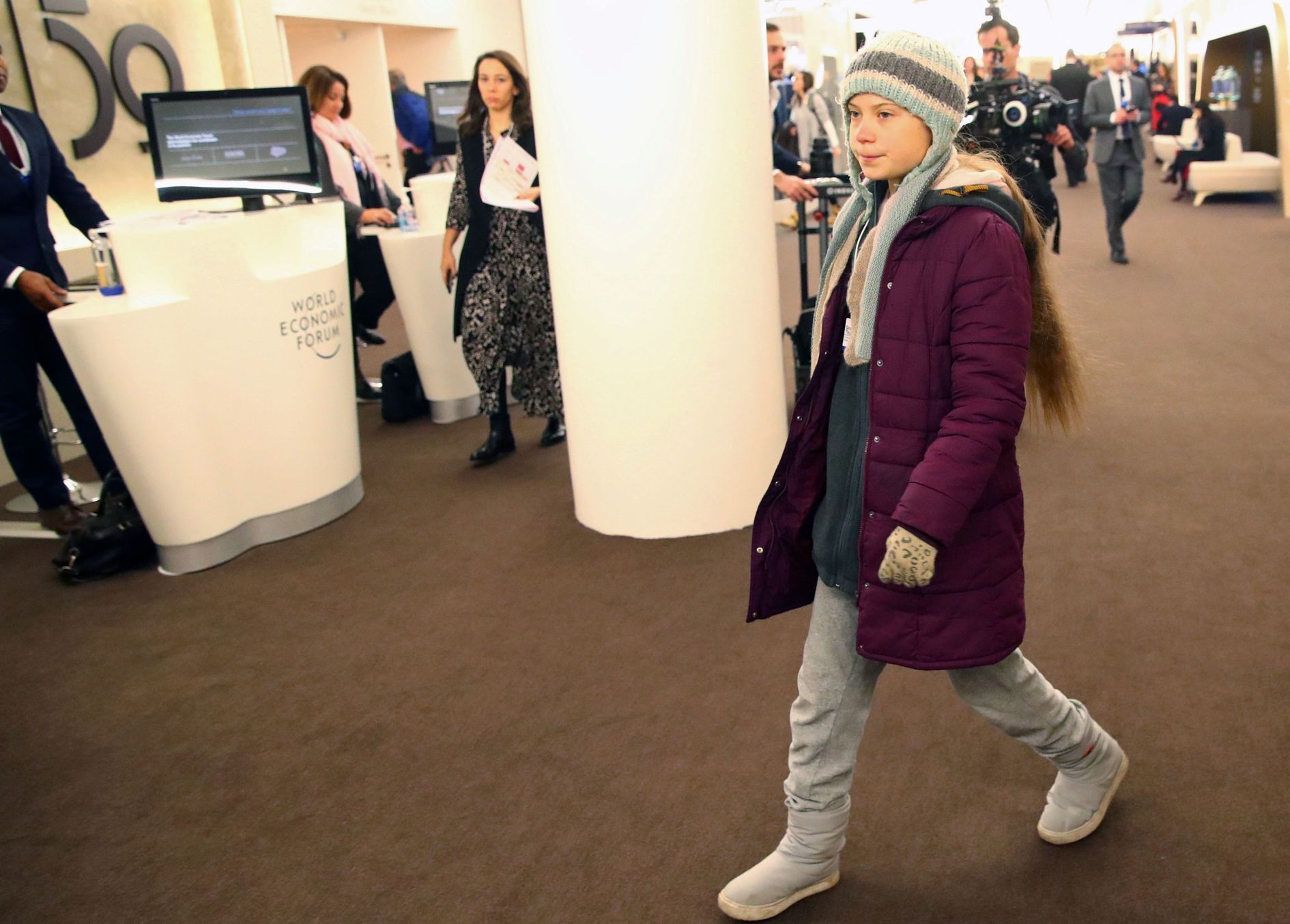 Greta Thunbergová-Světové ekonomické fórum Davos 2020