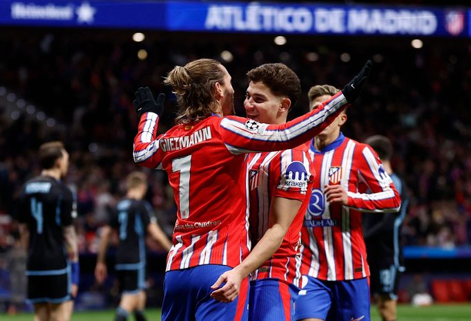 Radost fotbalistů Atlética Madrid