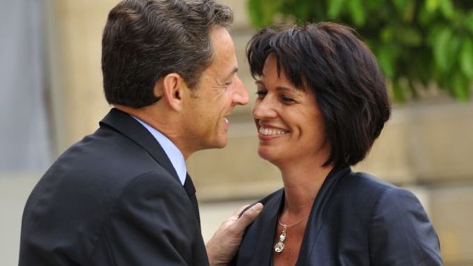 Švýcarská prezidentka Doris Leuthardová s Nicolasem Sarkozym