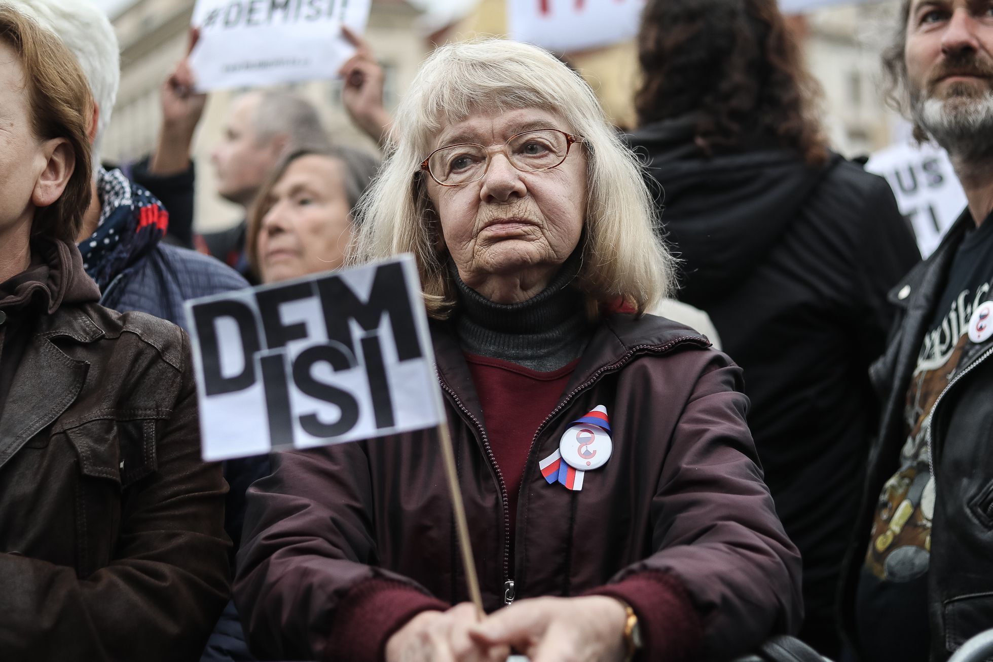 Protest / pochod / demonstrace proti jmenování Marie Benešové ministryní, Milion chvilek pro demokracii, Praha