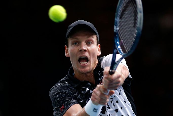 Tomáš Berdych na turnaji série masters v Paříži