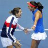 Finále Fed Cupu 2016 Francie-ČR: Amélie Mauresmová a Caroline Garciaová