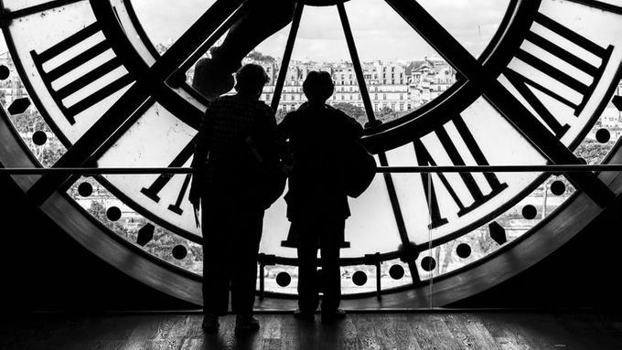 Fotograf potřebuje spoustu času (snímek z Musée d'Orsay).
