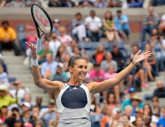 Flavia Pennettaová po triumfu na US Open 2015