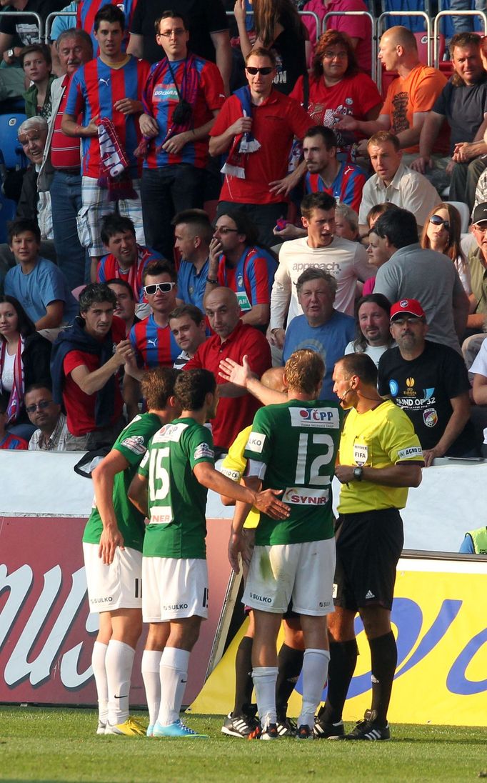 Český Superpohár Plzeň vs. Jablonec (protesty)