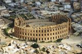 Římská arena El Jem během mého rekordního letu ze Sfaxu do Brindisi.