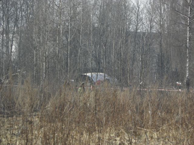 Smolensk, místo havárie den poté