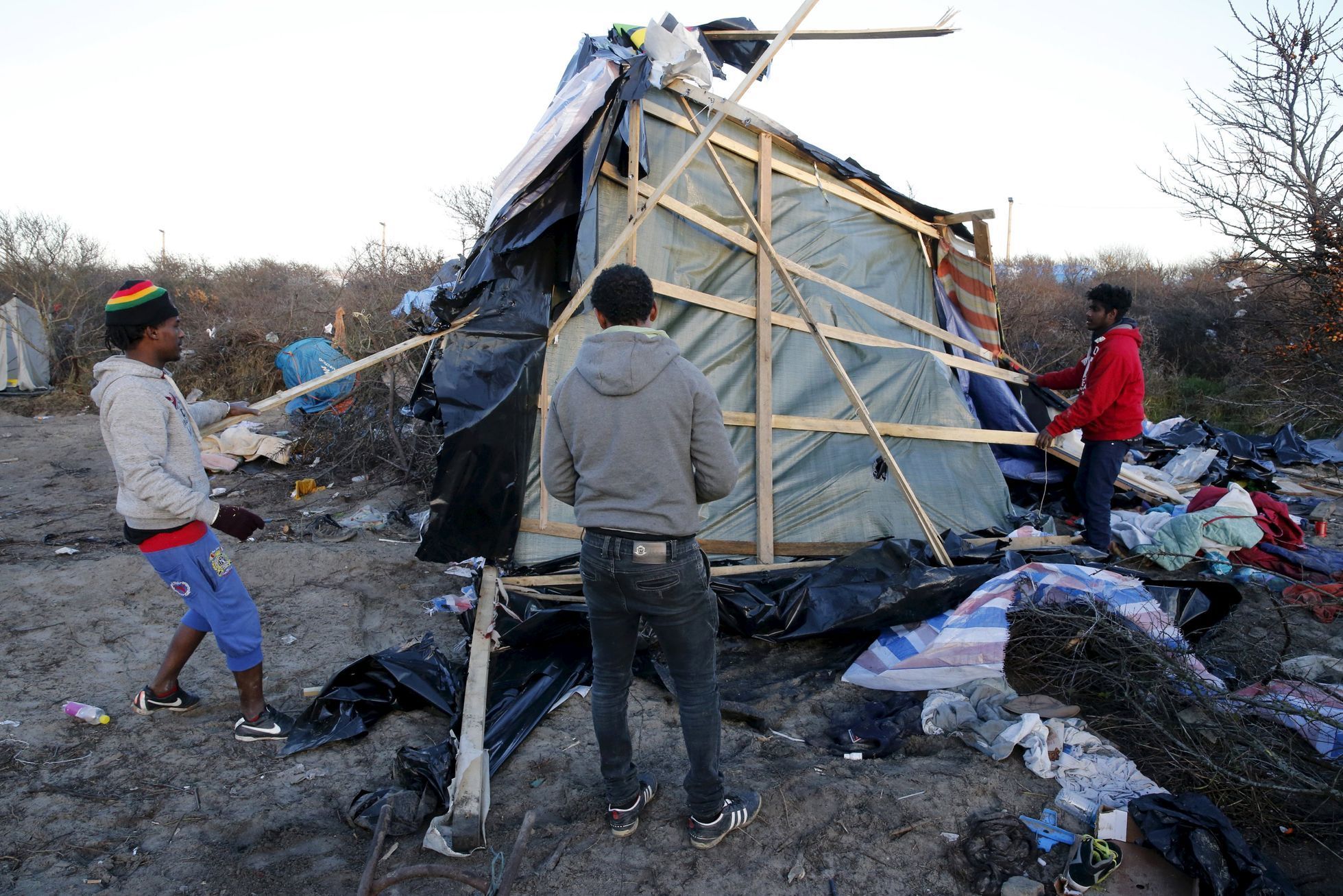 Uprchlický tábor Džungle v Calais