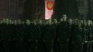 Recruits stand in formation in the morning at an infantry camp based in Kiev October 15, 2012. REUTERS/Gleb Garanich (UKRAINE - Tags: MILITARY) Published: Říj. 15, 2012, 12:41 odp.