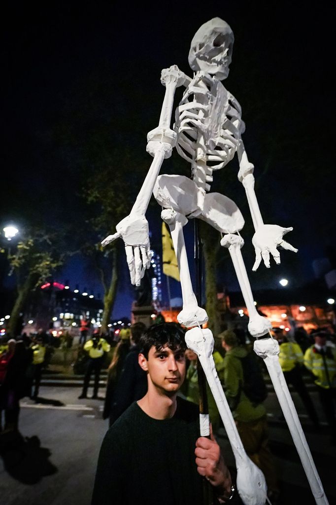 Londýn - Extinction Rebellion. Protesty proti změnám klimatu