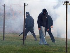 Litvínov clash of extremists with the police