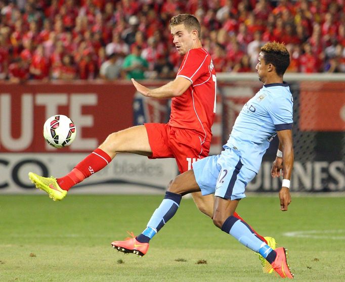 Manchester City - Liverpool: Scott Sinclair (12) - Jordan Henderson (14)