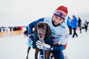 Tohle nám jde lépe než biatlon. Češi jsou mistři světa v jízdě na lyžích za psem