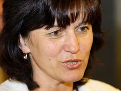 Olga Zubová na sjezdu Strany zelených v Teplicích.