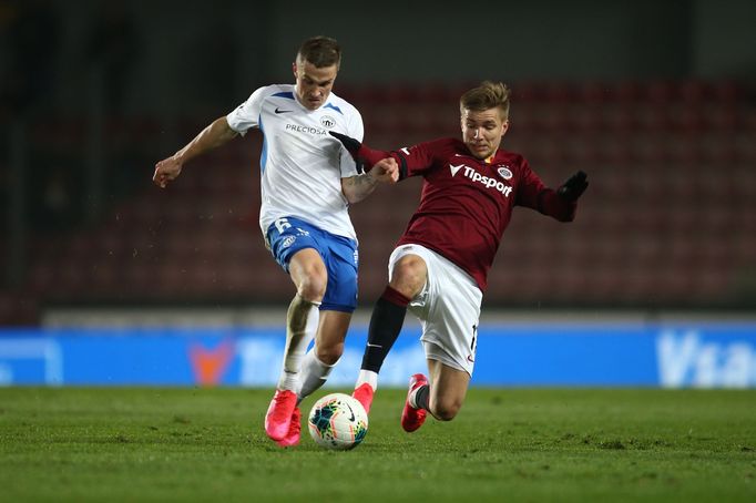 Tomáš Malinský a Martin Frýdek v utkání Sparta - Liberec