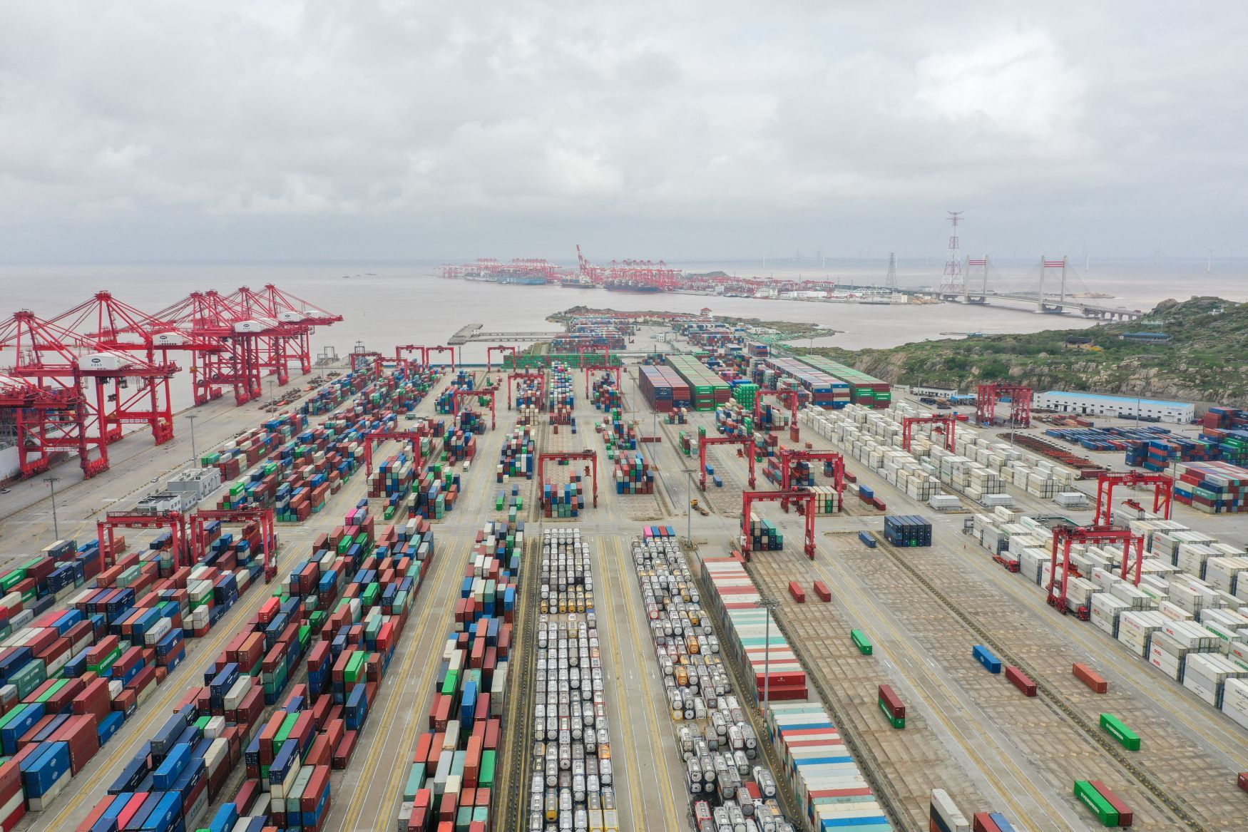 Šanghajský přístav Jang-šan-kontejnerová doprava