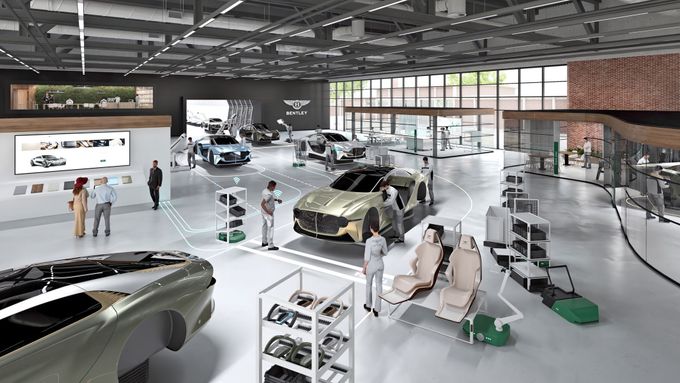 Tak vypadá budoucnost výroby vozů Bentley.