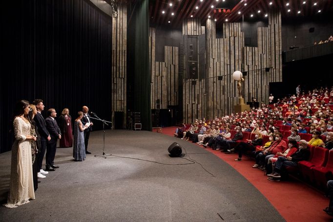 Snímek z premiéry Zkoušky.