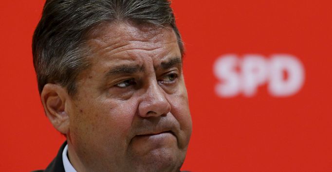 Německý ministr hospodářství a předseda SPD Sigmar Gabriel.