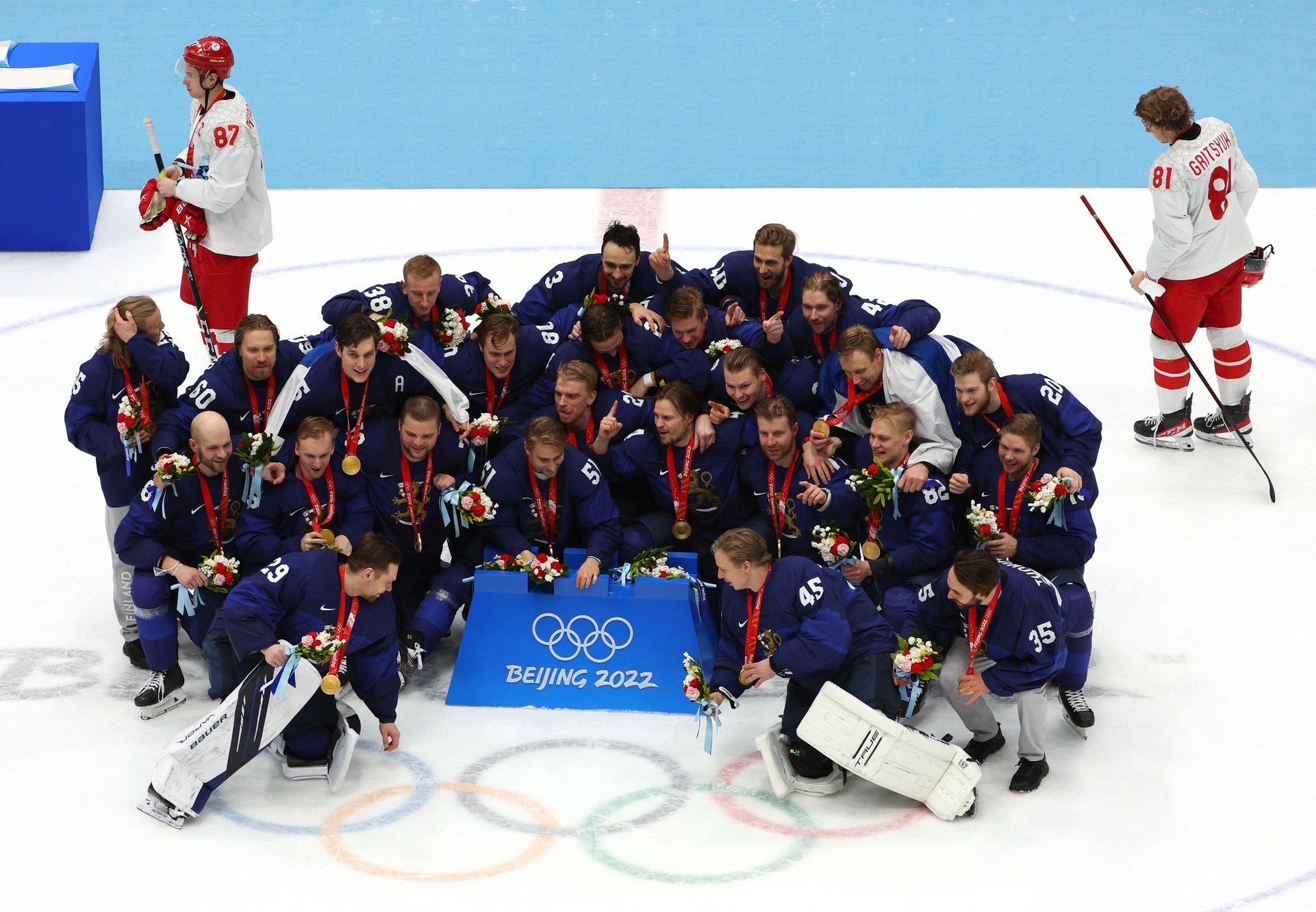 OH 2022, Peking, hokej, finále, Finsko - Rusko