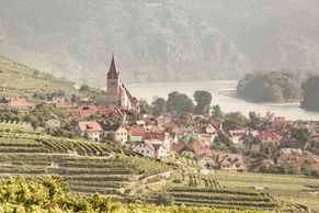 Dunajská cyklostezka je atrakce. Jsou tu krásné vinice i klášter z románu Jméno růže