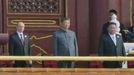Čínský prezident celou slavnost sledoval po boku Vladimira Putina a Kim Čong-una.