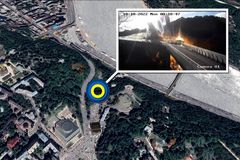 Mapa: V těsné blízkosti prezidenta. Ruské rakety vybuchují v samém srdci Kyjeva