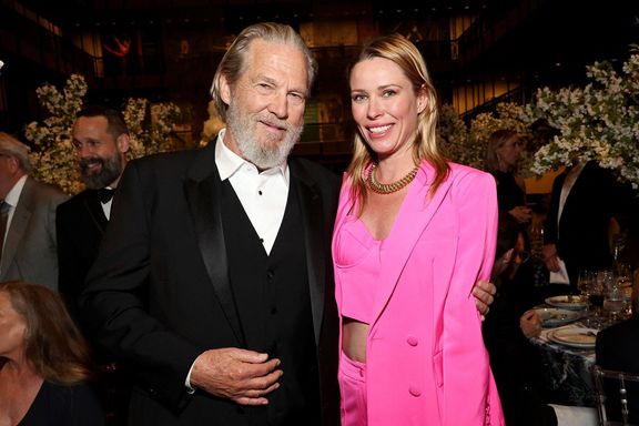 Jeff Bridges a Kiera Chaplinová při 49. ročníku udílení cen Chaplin Award, New York 2024. 