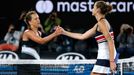 Barbora Strýcová a Karolína Plíšková v osmifinále Australian Open 2018