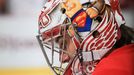 Petr Mrázek poprvé chytal za Detroit Red Wings (Twitter)