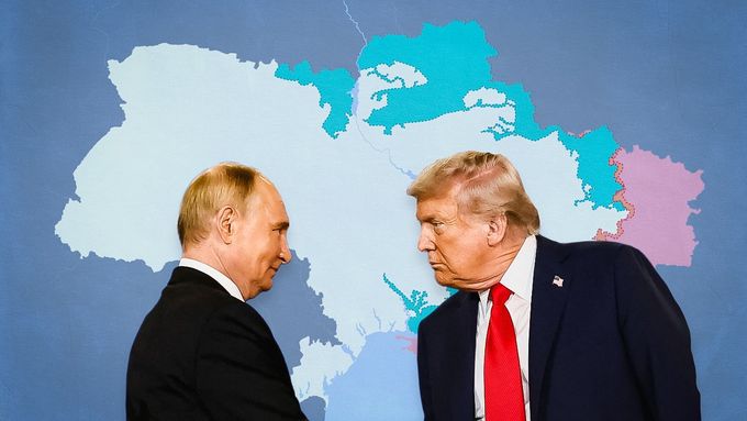 V jednu chvíli Trump, který celou dobu hlasitě nadával, údajně odhodil mapy ukrajinské frontové linie a trval na tom, aby Zelenskyj předal Putinovi celý Donbas.