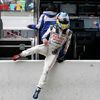 Toyota TS030 driver Wurz of Austria is seen in the pit lane