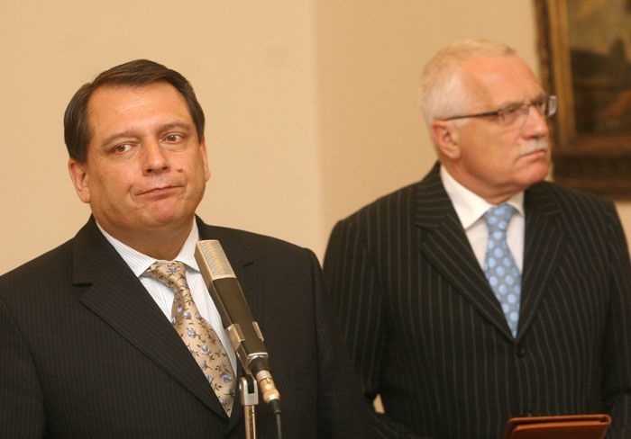 Paroubek u Klause