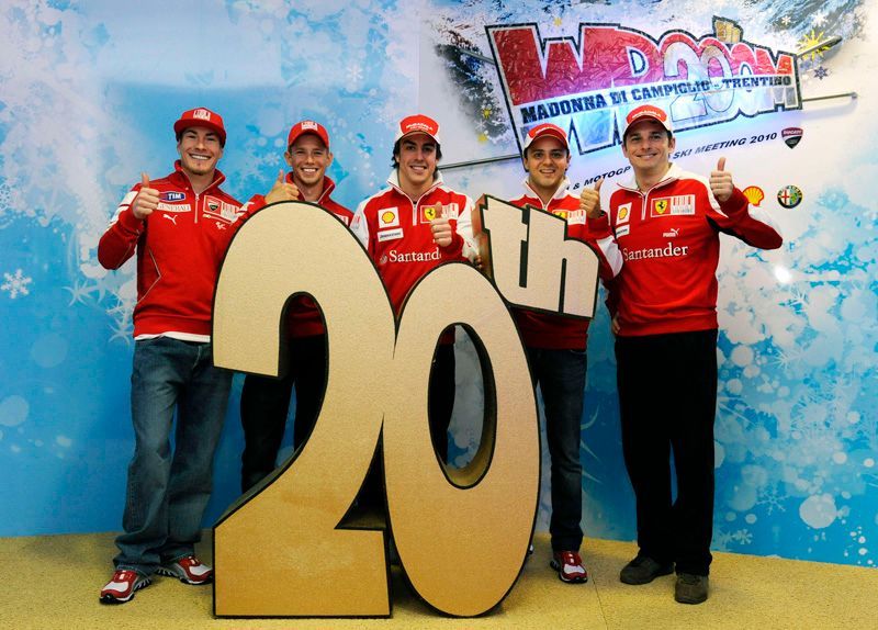 Ferrari a Ducati na horách