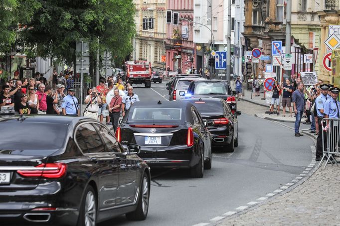 Návštěva amerického ministra zahraničí Mikea Pompeo v Plzni.