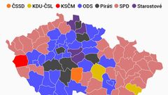 výsledky voleb - druzí v okresech