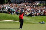 Právě "Zlatého medvěda", jak se Nicklausovi přezdívá, dostihl Tiger Woods v historických tabulkách. Stejně jako jeho vzor už vyhrál 73 turnajů na okruhu PGA.