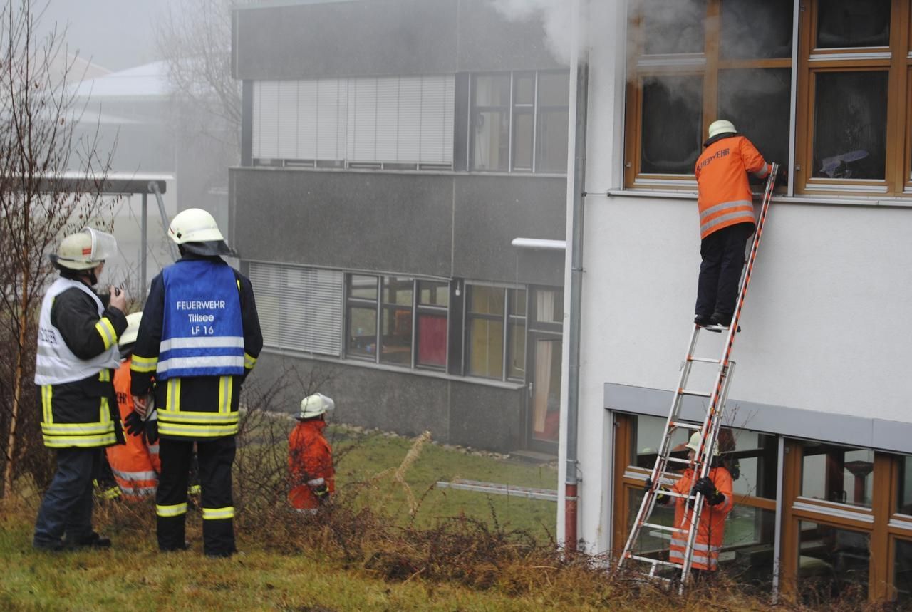 Požár chráněné dílny v Německu