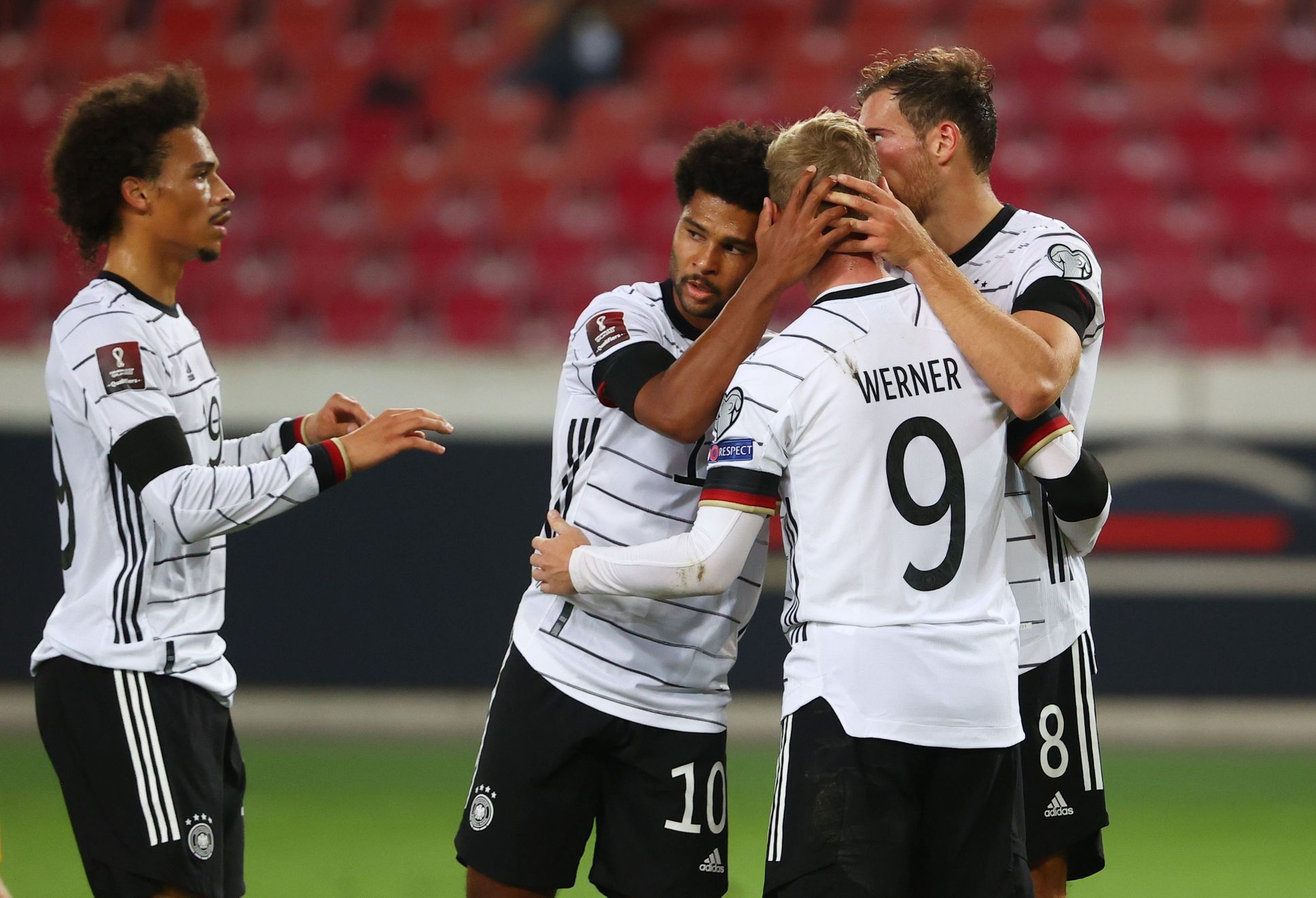 fotbal, kvalifikace MS 2022, Německo - Arménie, radost Německa
