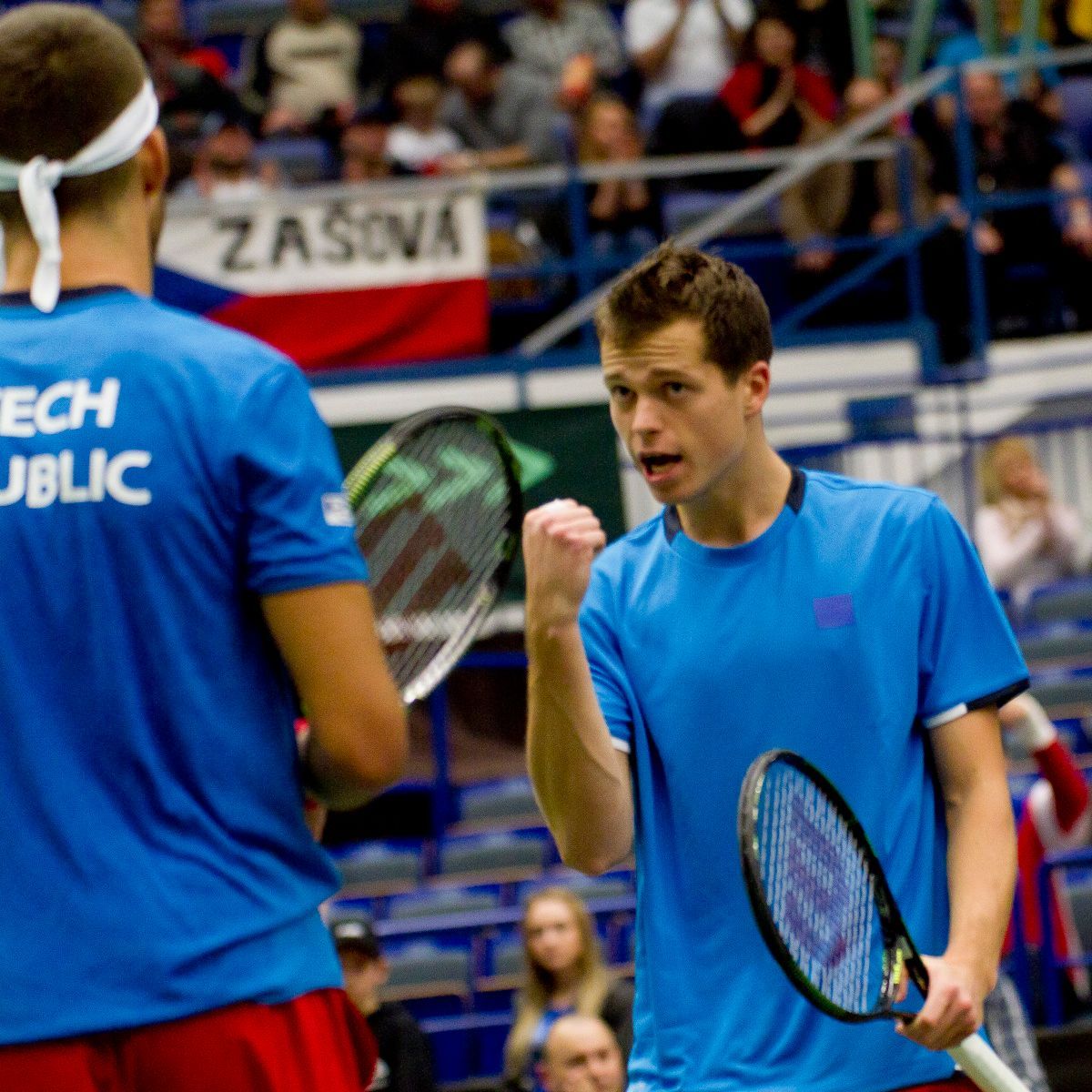 Davis Cup, ČR-Austrálie: Jiří Veselý a Adam Pavlásek
