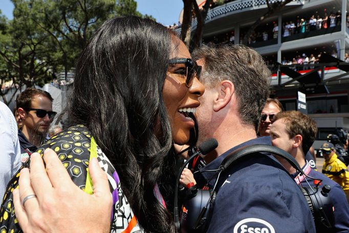 F1, VC Monaka 2017: Serena Williamsová a Christian Horner