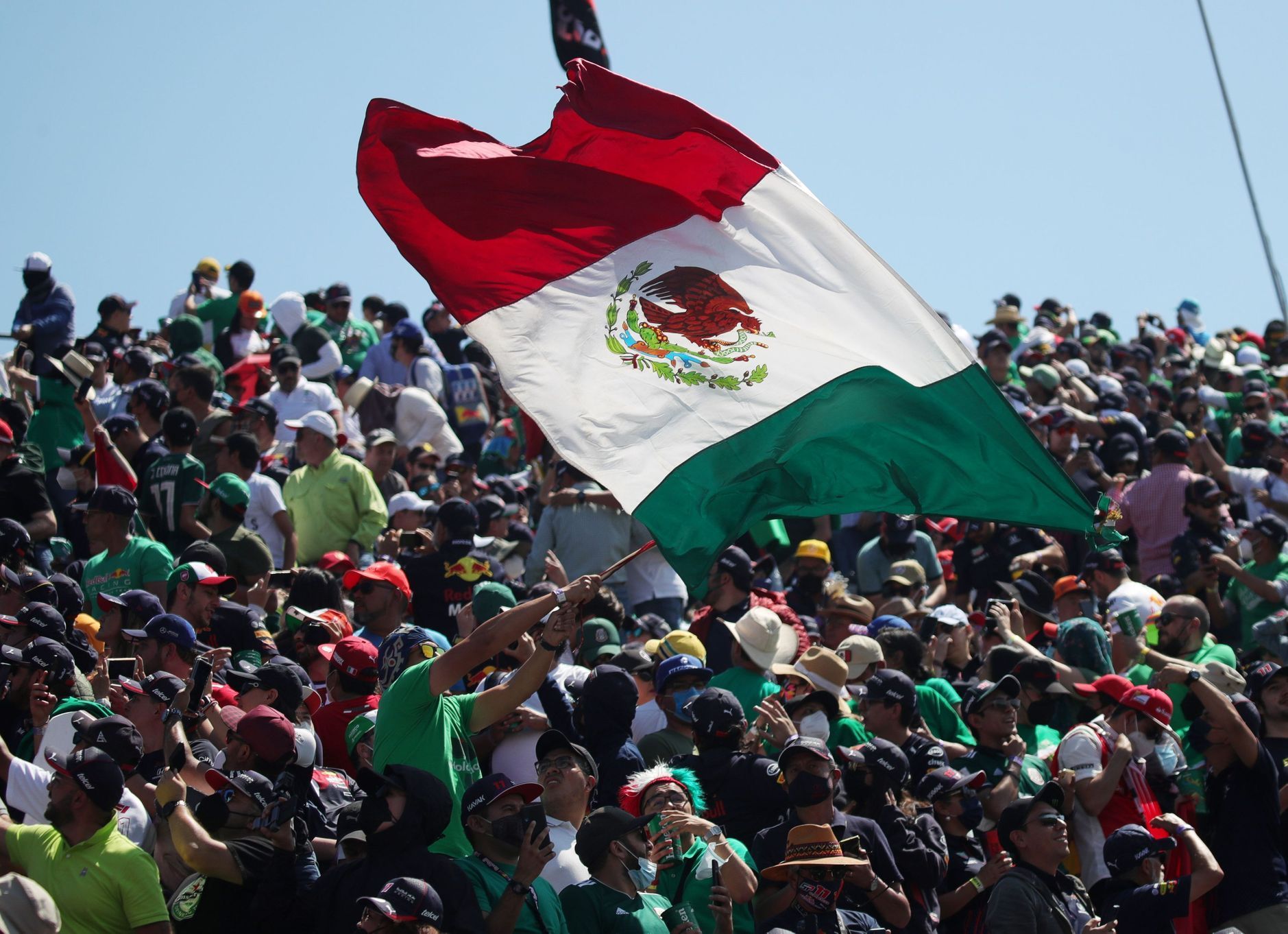 Fanoušci ve VC Mexika formule 1 2021