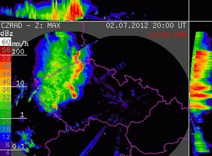 Radar Chmu 2 Cervence 2012 22 00 Aktualne Cz